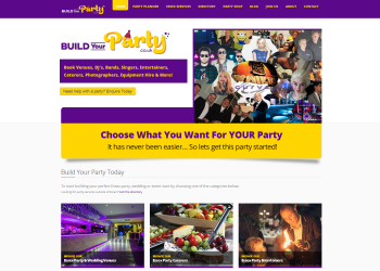 Build Your Party Website Launched